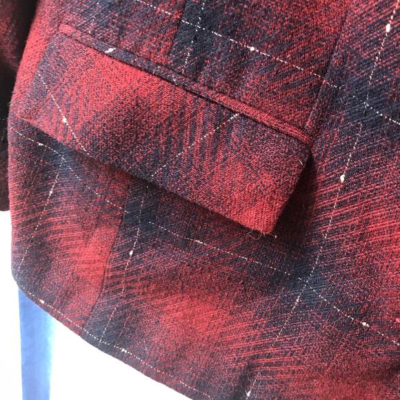 Maggie McNaughton Vintage Red, Blue, and Silver Suit Jacket Blazer - Picture 6 of 14